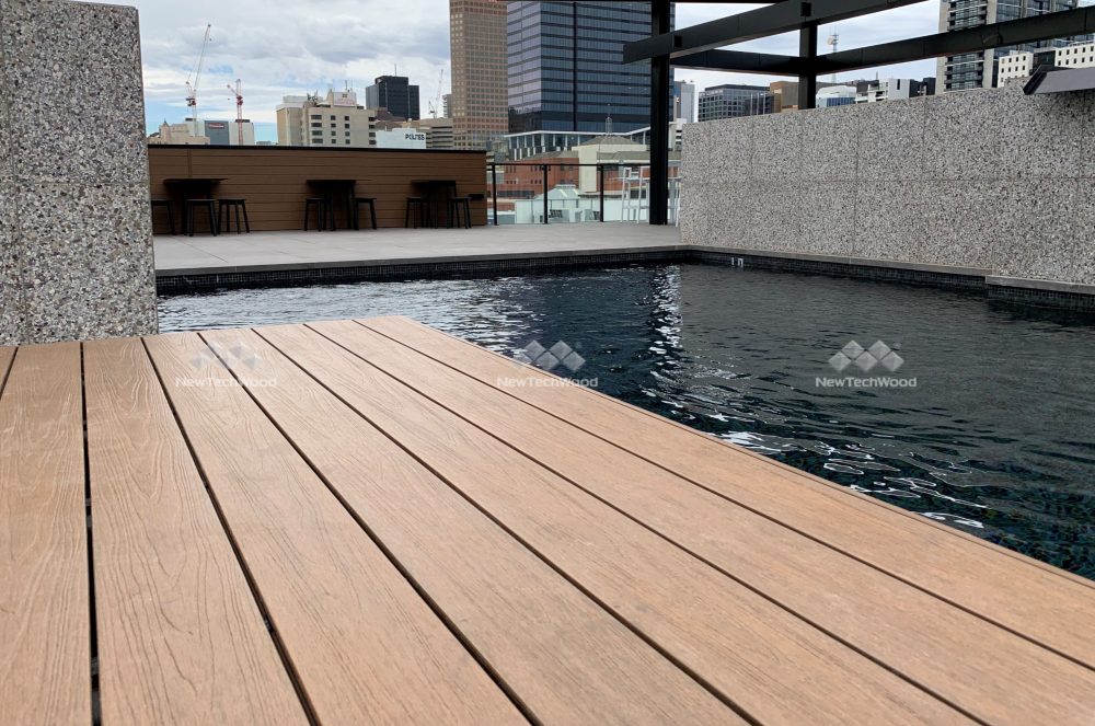 Alfresco Inspiration - composite NewTechWood decking in Hotel in Adelaide, South Australia 